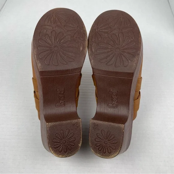 BOC Comfort Clogs Women’s 7 M Brown Slip on Mules Heeled Buckle Accent Coastal - Picture 14 of 14